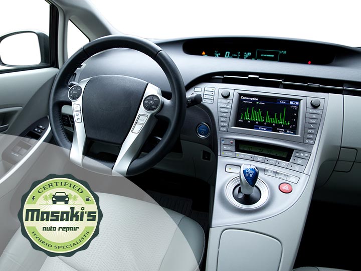 image of hybrid car interior